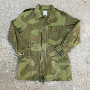 Vintage Norwegian Military Camo Jacket M75 Medium